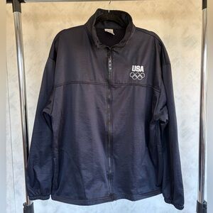 USA Olympic Men's Black Jacket